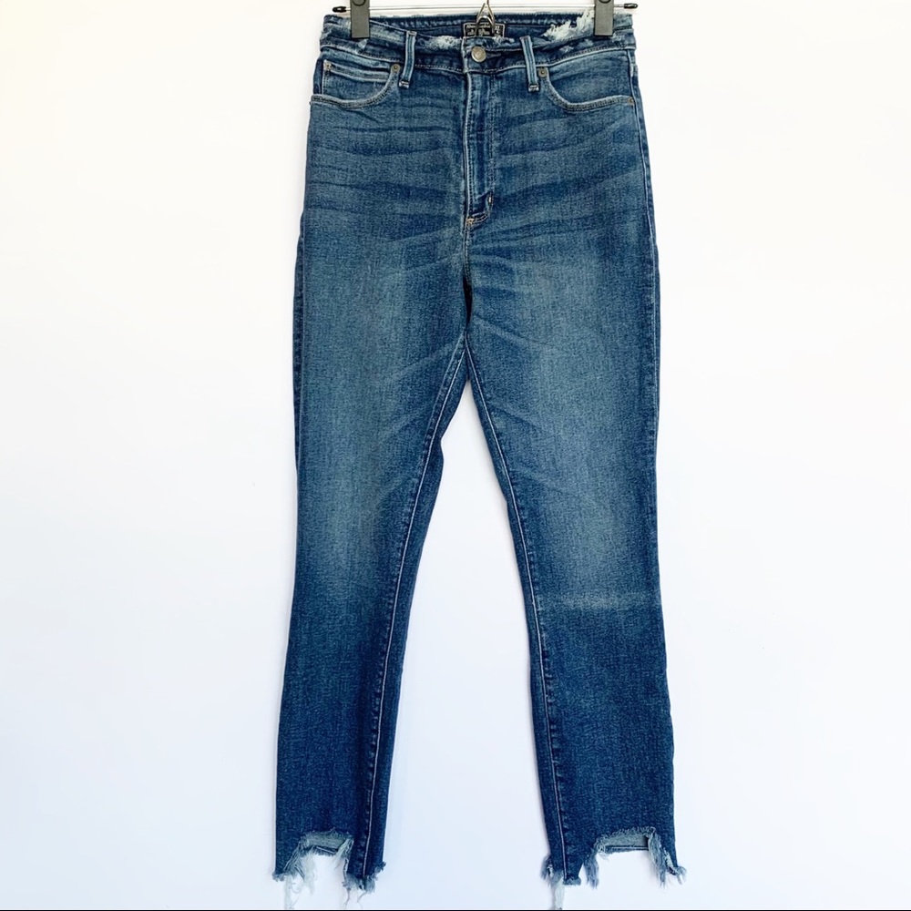 Abercrombie & Fitch Simone High Rise Ankle Raw Hem